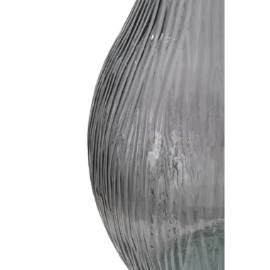 Wazon ARABE LOW z Recyklingowanego Szkła Dymnego 34x75 cm (PRODUKOWANY W HISZPANII)